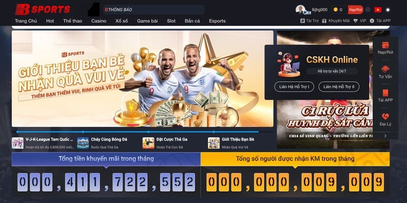 Dịch vụ CSKH tại Bsports được đánh giá cao