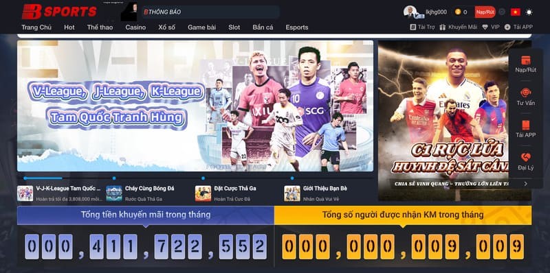 Bsports cung cấp hàng loạt giải đấu thể thao