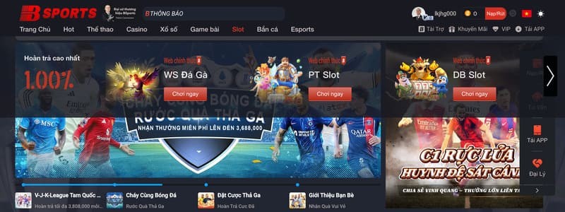 Slot game đa chủ đề cho người chơi