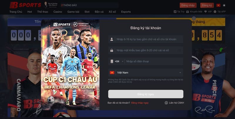 Đăng ký Bsports nhanh chỉ với 3 bước