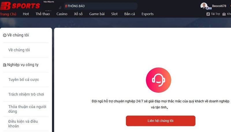 Những trường hợp cược thủ nên liên hệ nhà cái